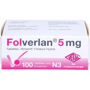 FOLVERLAN 5 mg Tabletten Produktbild