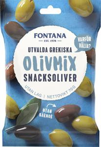 Fontana Grekiska Snacksoliver Mix 70 g produkt bild