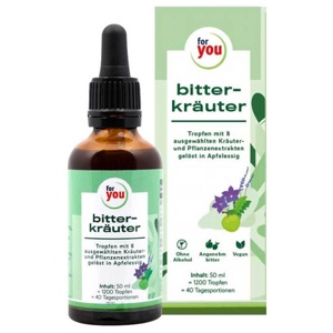 for you bitterkräuter Tropfen 50 ml Tropfen zum Einnehmen Produktbild