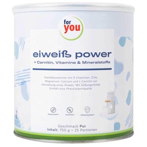 for you eiweiß power pur 750 g Pulver Produktbild
