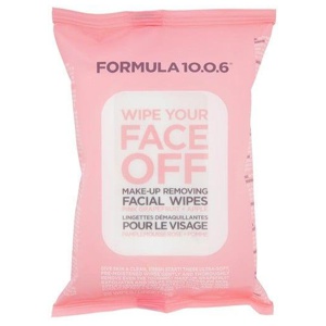 Formula 10.0.6 Wipe Your Face Off Make-Up Removing Facial Wipes 25 Pcs produkt bild