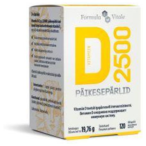 Formula Vitale D-vit päikesepärlid 2500IU N120 toote pilt