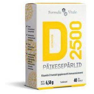 Formula Vitale D-vit päikesepärlid 2500IU N40 toote pilt