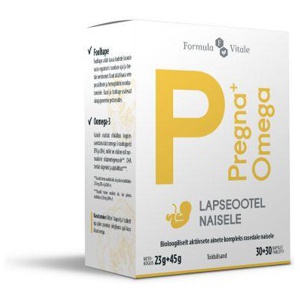 Formula Vitale Pregna+ Omega tabletid N30 + kapslid N30 toote pilt