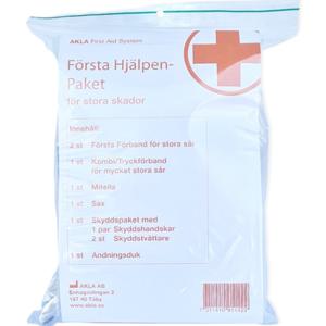 Första hjälpen-paket för stora skador och för hög beredskap produkt bild