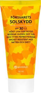 Försvarets Solskydd SPF 30, 50 ml produkt bild