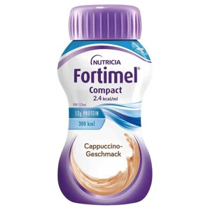 Fortimel Compact Cappuccinogeschmack, 8X4X125 ml Flüssigkeit Produktbild