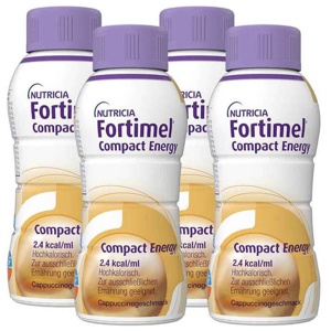 Fortimel Compact Energy Cappuccino, 4X300 ml Flüssigkeit Produktbild