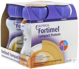 Fortimel Compact Protein Värmande tropisk smak 4 x 125 ml produkt bild