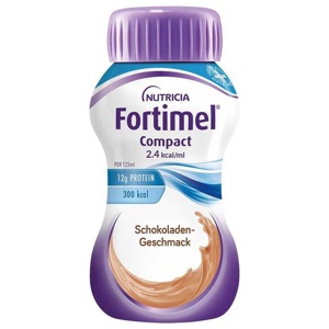 Fortimel Compact Schokoladengeschmack, 8X4X125 ml Flüssigkeit Produktbild