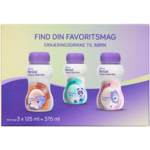 Nutricia Fortini Compact Multi Fibre Startpakke 3 x 125 ml produktbillede