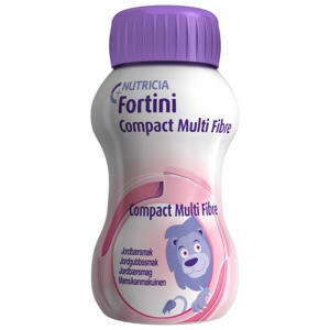 Fortini Compact Multi Fibre næringsdrikk jordbær 4x125 ml produktbilde