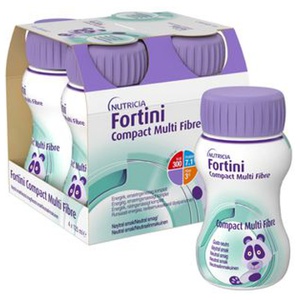 Fortini Compact MultiFibre komplett barnkosttillägg neutral 4 x 125 milliliter produkt bild