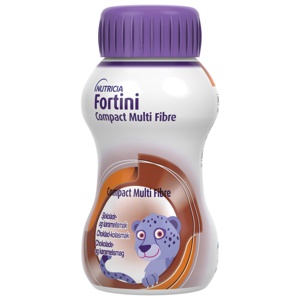 Fortini Compact MultiFibre næringsdrikk sjoko/kara 4x125 ml produktbilde