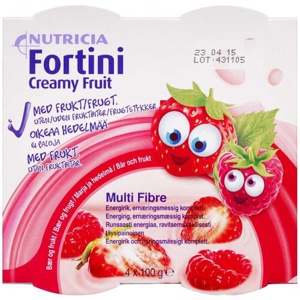 Fortini Creamy Fruit Bær & Frugt 4 x 100 g produktbillede