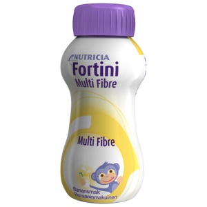 Fortini Multi Fibre næringsdrikk banan 4x200 ml produktbilde