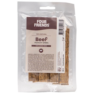 Beef Munchy Strips with Tripe till Hund - 80 g produkt bild