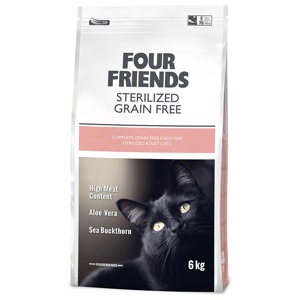 FourFriends Cat Grain Free Sterilized 6 kg produkt bild