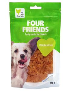 FourFriends Dog Chicken Cube 100 g produkt bild