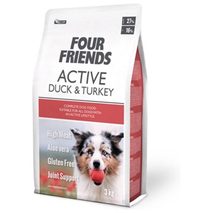 FourFriends Dog Active Duck & Turkey - 3kg produkt bild