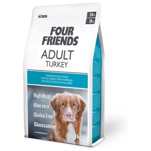 FourFriends Dog Adult Turkey 3 kg produkt bild