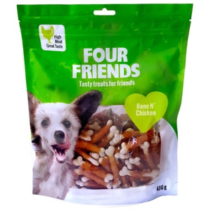 FourFriends Dog Bone N' Chicken 400 g produkt bild