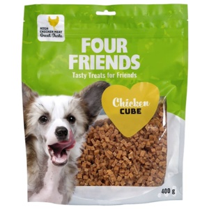FourFriends Dog Chicken Cube 400 g produkt bild