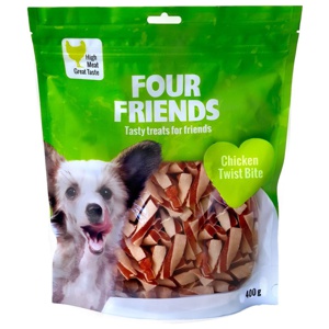 FourFriends Dog Chicken Twist Bite 400 g produkt bild