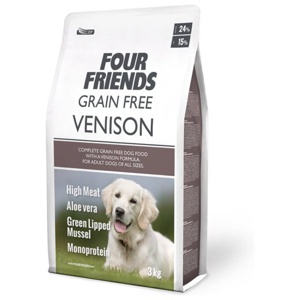 FourFriends Dog Grain Free Venison (3 kg) produkt bild