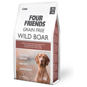 FourFriends Dog Grain Free Wild Boar (3 kg) produkt bild