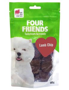FourFriends Dog Lamb Chip (100 g) produkt bild