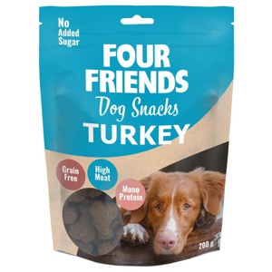 FourFriends Dog Snacks Turkey 200 g produkt bild
