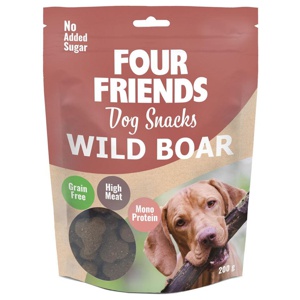 FourFriends Dog Snacks Wild Boar 200 g produkt bild