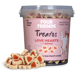 FourFriends Dog Treatos Love Hearts 500 g produkt bild