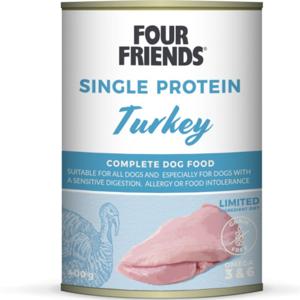 FourFriends Dog Turkey 400 g burk produkt bild
