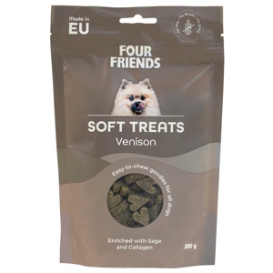 FourFriends Soft Treats Venison 200 g produkt bild