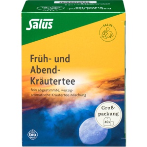FRÜH- UND ABEND-Kräutertee Bio Salus Filterbeutel Produktbild
