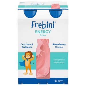 Frebini Energy Drink, Jordbær, 4x200 ml produktbilde