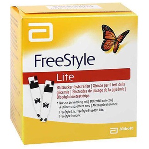FREESTYLE Lite Teststreifen ohne Codieren 50 St Teststreifen Produktbild