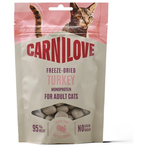 Freeze Dried Snack Turkey Kattgodis - 40 g produkt bild