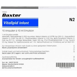 FREKAVIT fettlöslich Infant Emulsion zur Infusion Produktbild