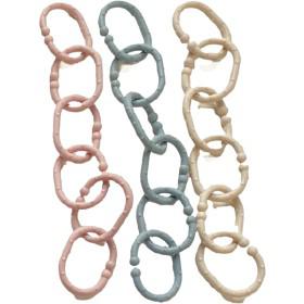 Fresh Kid Barnvagnsringar beige/grå/rosa, 18-pack produkt bild