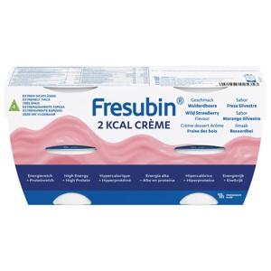 Fresubin 2 kcal Crème næringskrem markjordbær 4x125 g produktbilde