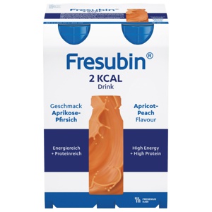 Fresubin 2 kcal Drink næringsdrikk aprikos-fersken 4x200 ml produktbilde