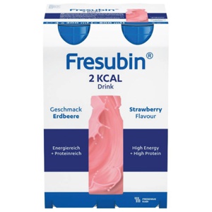 Fresubin 2 kcal Drink næringsdrikk jordbær 4x200 ml produktbilde
