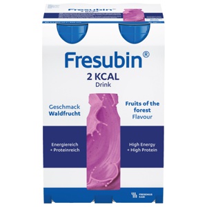 Fresubin 2 kcal Drink næringsdrikk skogsbær 4x200 ml produktbilde