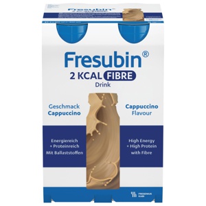 Fresubin 2 kcal Fibre Drink Cappucino 4 x 200 ml produktbilde
