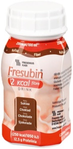 Fresubin 2 kcal Fibre Drink Sjokolade 4 x 125 ml produktbilde
