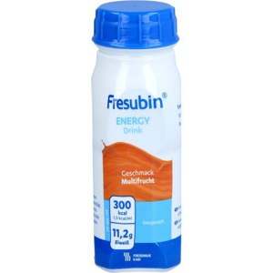 Fresubin Energy Drink Multifrucht Trinkflasche, 4X200 ml Lösung Produktbild