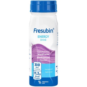 Fresubin Energy Drink næringsdrikk solbær 4x200 ml produktbilde